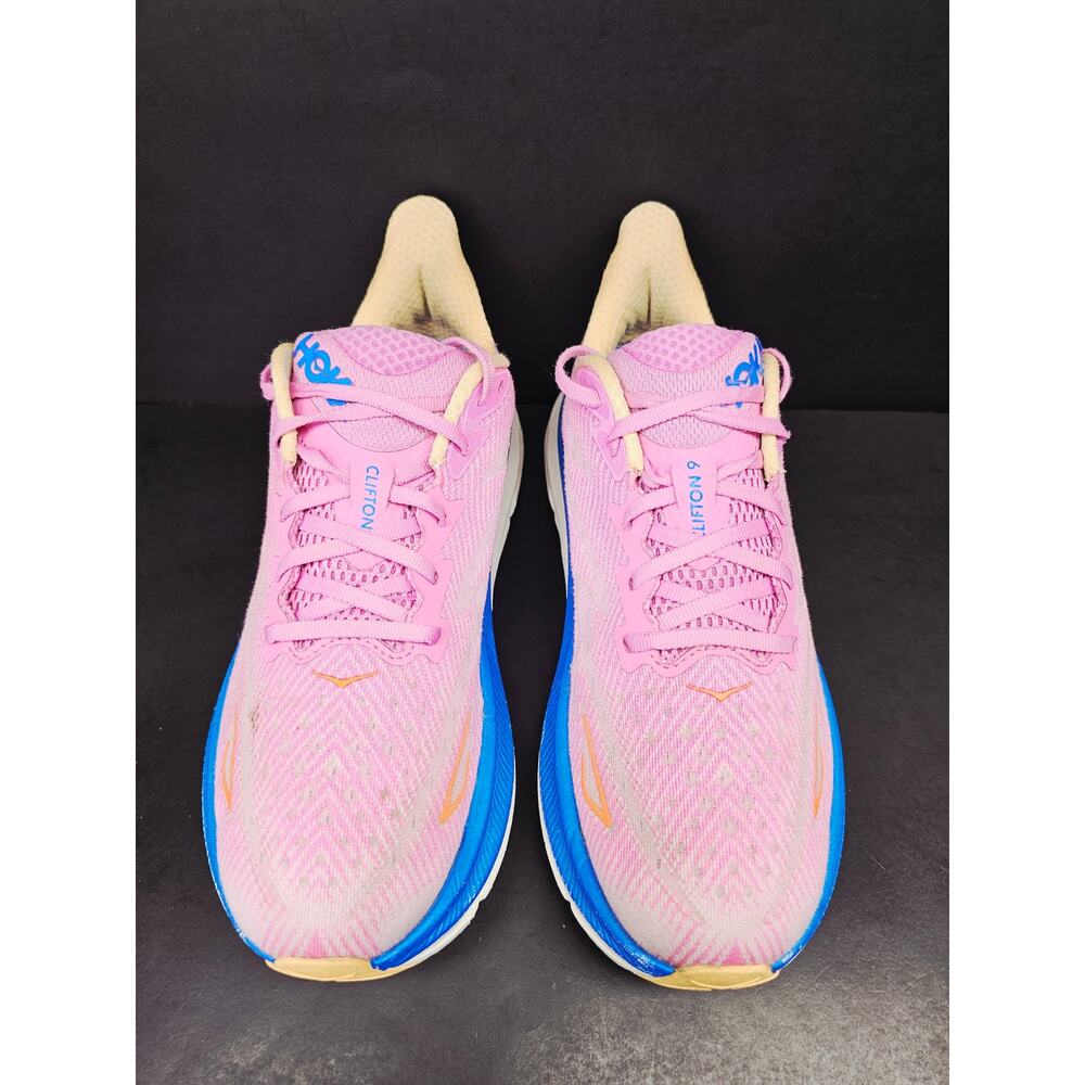 Hoka Pink with Blue Running Shoes - Picture 10 of 10